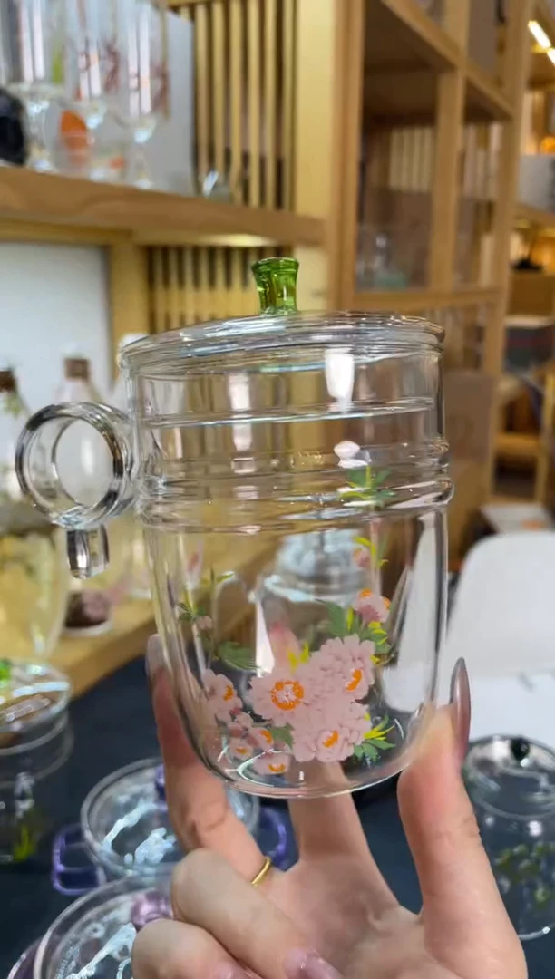 九河寰悦绿茶杯桃花