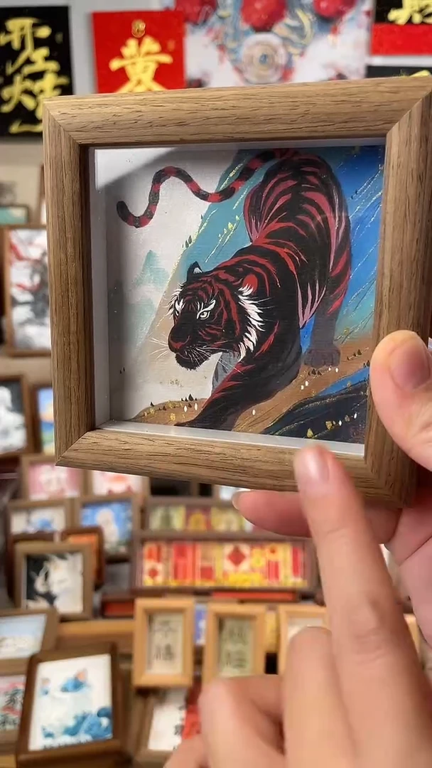 国画纯手绘书法绘画作品