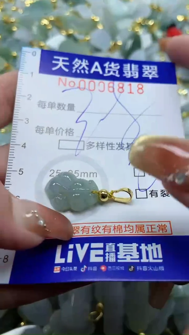 颈饰未镶嵌翡翠天然A货翡翠