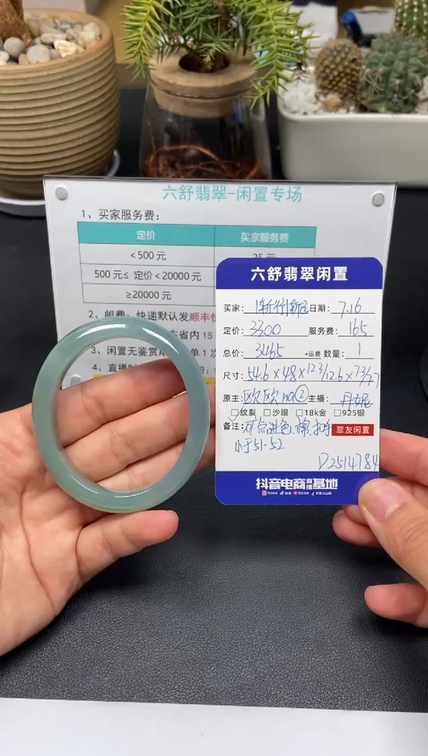 翡翠手镯未镶嵌渐**远D2514784