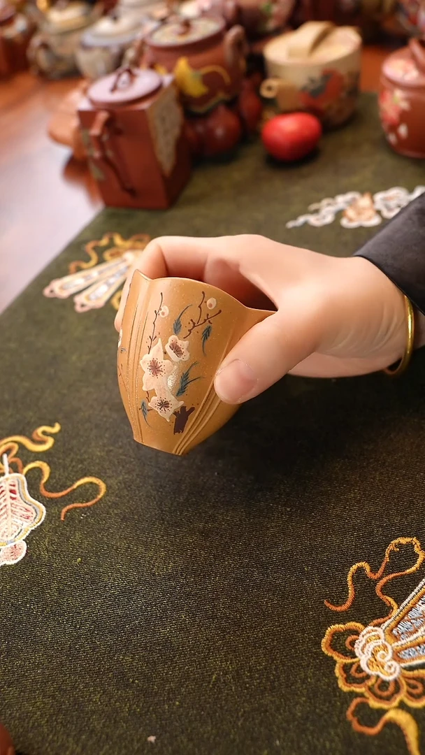 茶壶紫砂段泥杯子