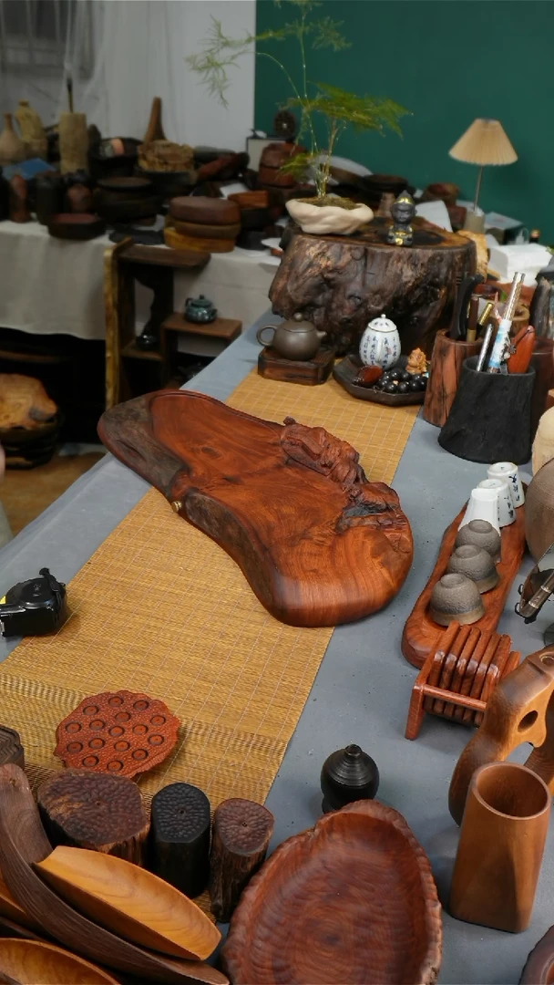 缅甸花梨茶盘59-23-4.5