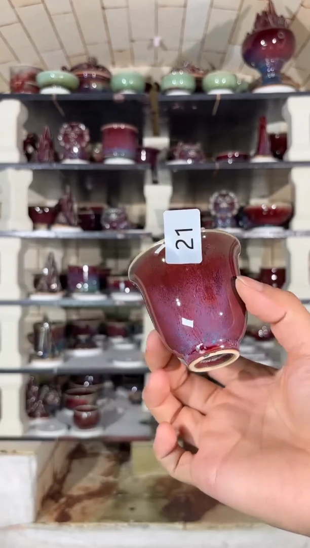 摆件精品窑变钧瓷茶器