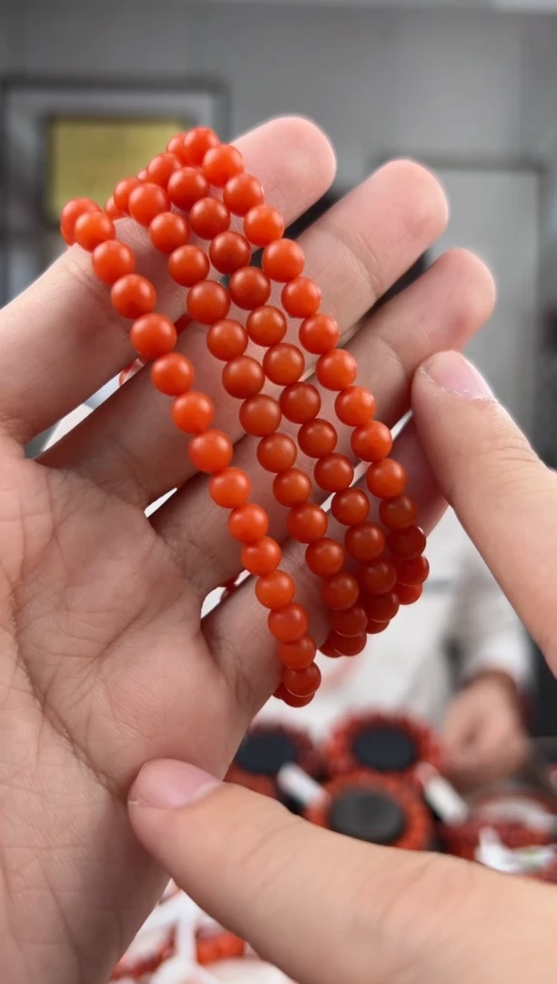 【闪购商品】南红玛瑙多圈未镶嵌5.5mm@T06408@