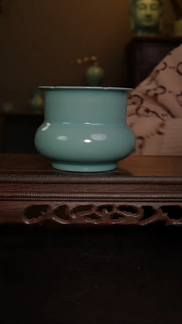 摆件原产地原矿仿古釉手工渣斗