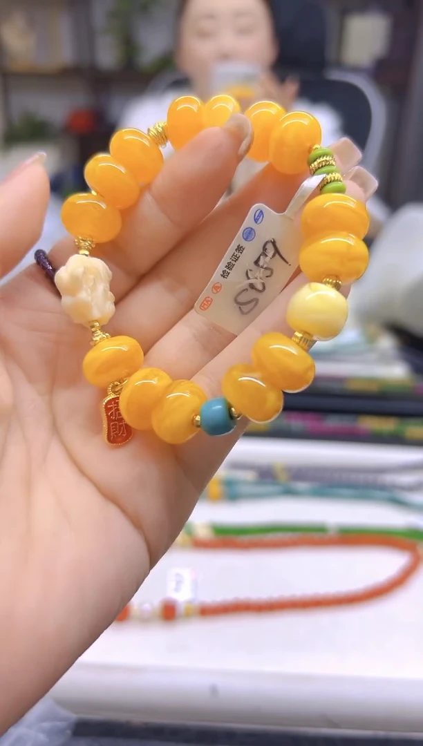 未镶嵌蜜蜡手链DIY款S659