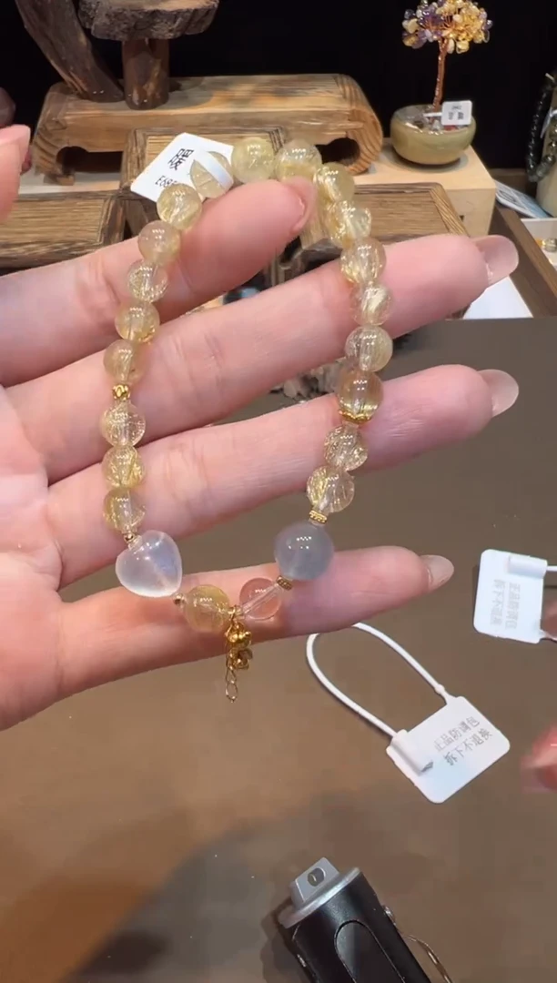 水晶手链未镶嵌手饰@@E6855