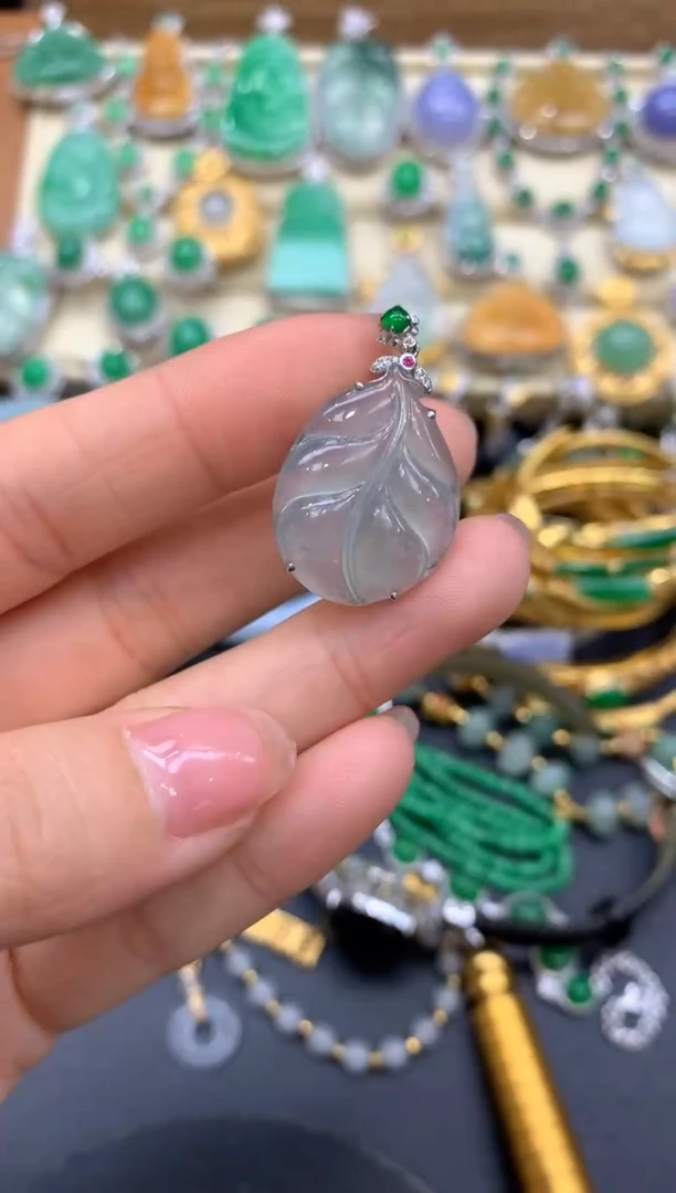 【闪购商品】翡翠颈饰18K金镶嵌196-中国好珍宝