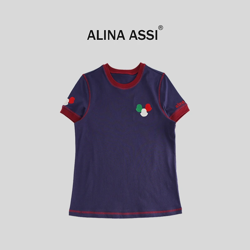 【现货】2025春夏新款百搭时尚T恤简约显瘦短袖上衣YMK701