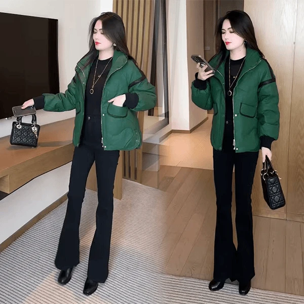 2025冬季新品穿搭面包服女士气质显瘦休闲时尚宽松显瘦百搭短外套