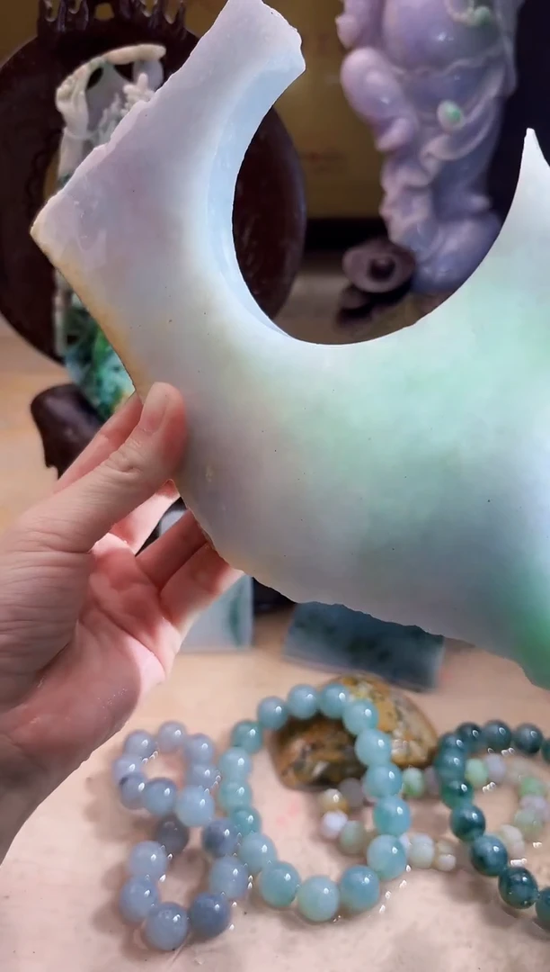 未镶嵌挂件翡翠A货柠优8112