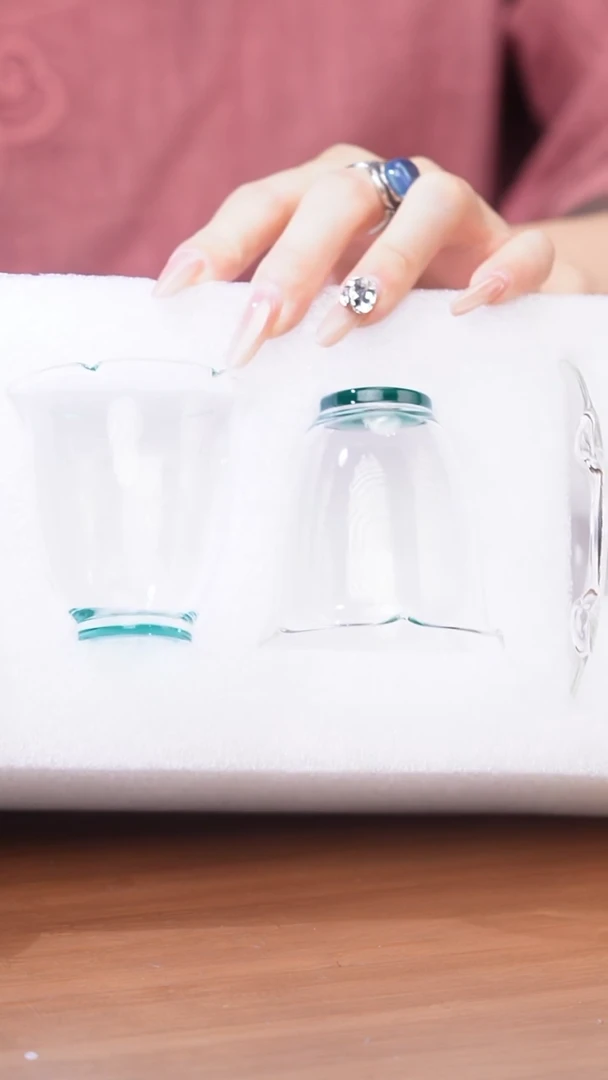 【闪购商品】禾器/卿妍杯碟组/墨绿2入