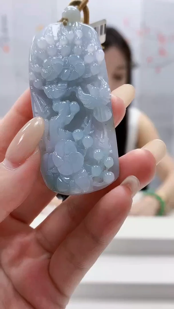 未镶嵌定制翡翠4957lr-毛货挂件299