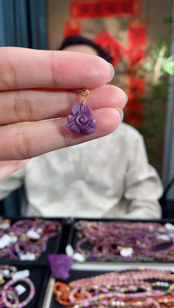 【闪购商品】苏纪石（舒俱来）吊坠(不含链)18K金镶嵌490