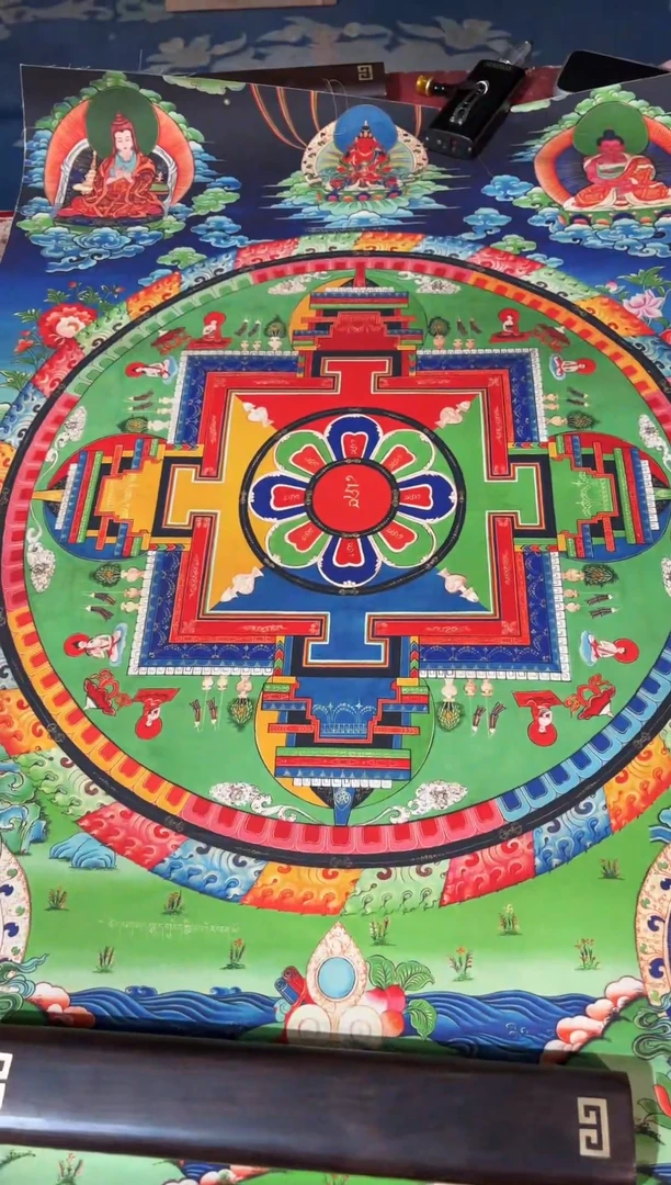 卷轴画龙妹唐卡直播tk16