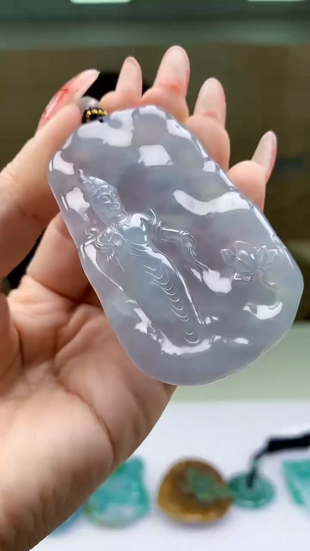 【闪购商品】定制翡翠未镶嵌5028ty-毛货挂件171