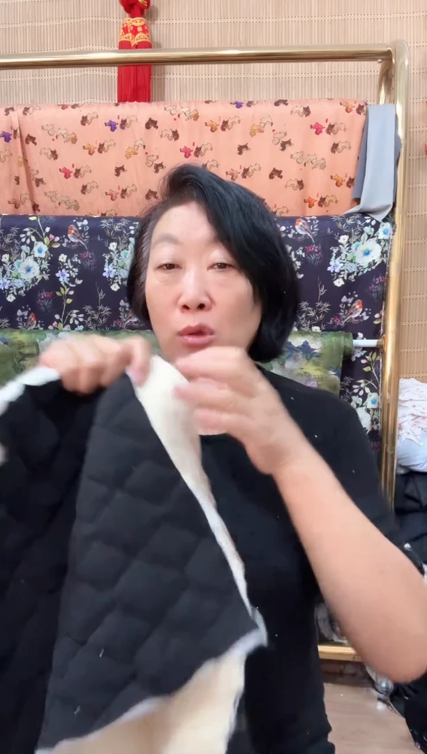 仿羊羔毛女士棉裤黑色6片+1残片（内里残无售后）
