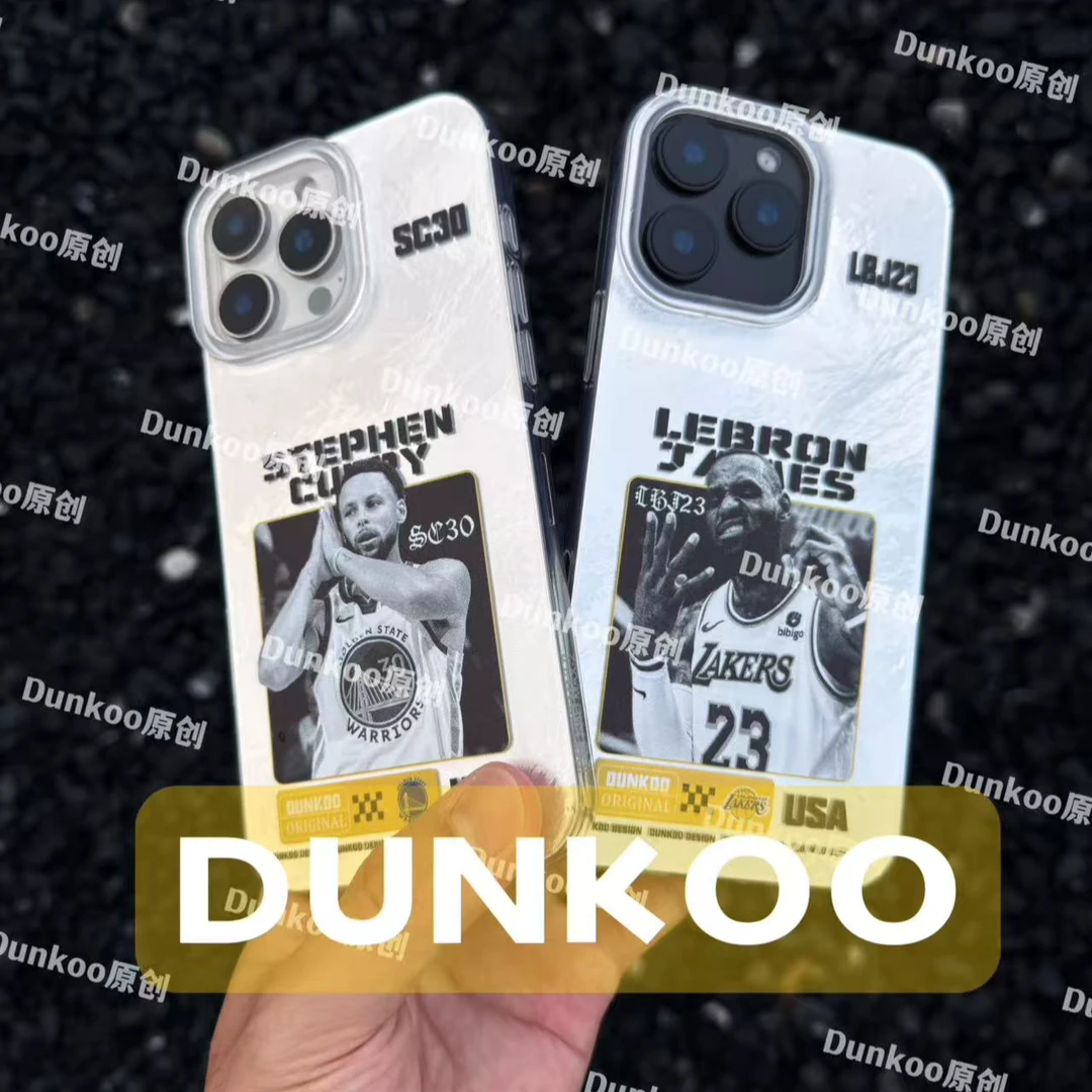 Dunkoo篮球手机壳D1防摔波纹适用苹果iPhone17华为小米球星周边
