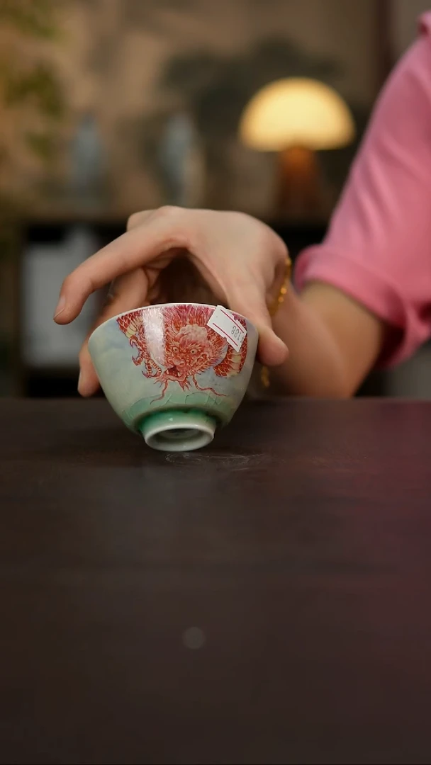 杯景德镇陶瓷杯碗柴烧多人