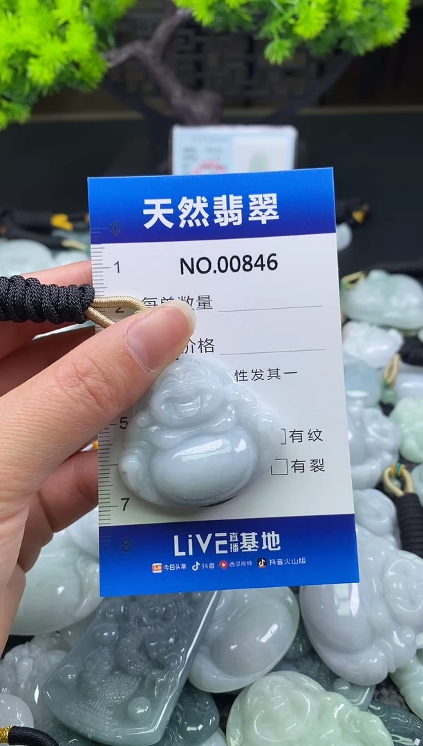 颈饰未镶嵌翡翠天然缅甸翡翠846