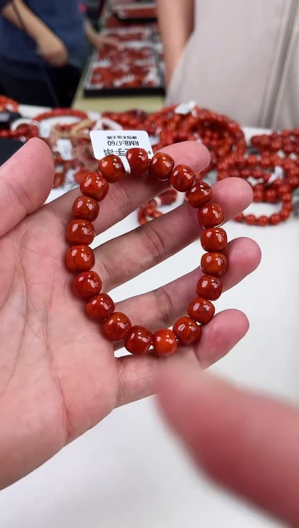 【闪购商品】南红玛瑙瓦西老型手串10+未镶嵌一个/条