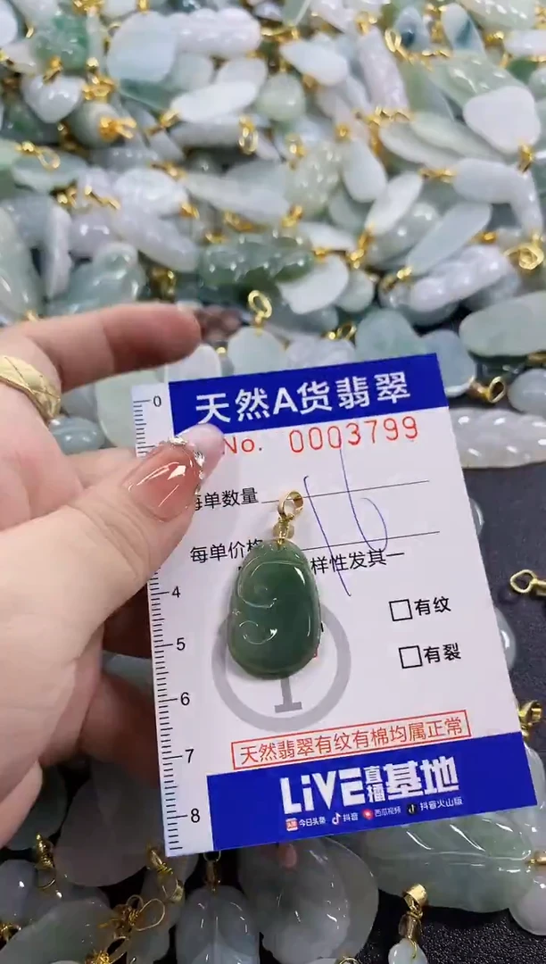 颈饰未镶嵌翡翠天然A货翡翠