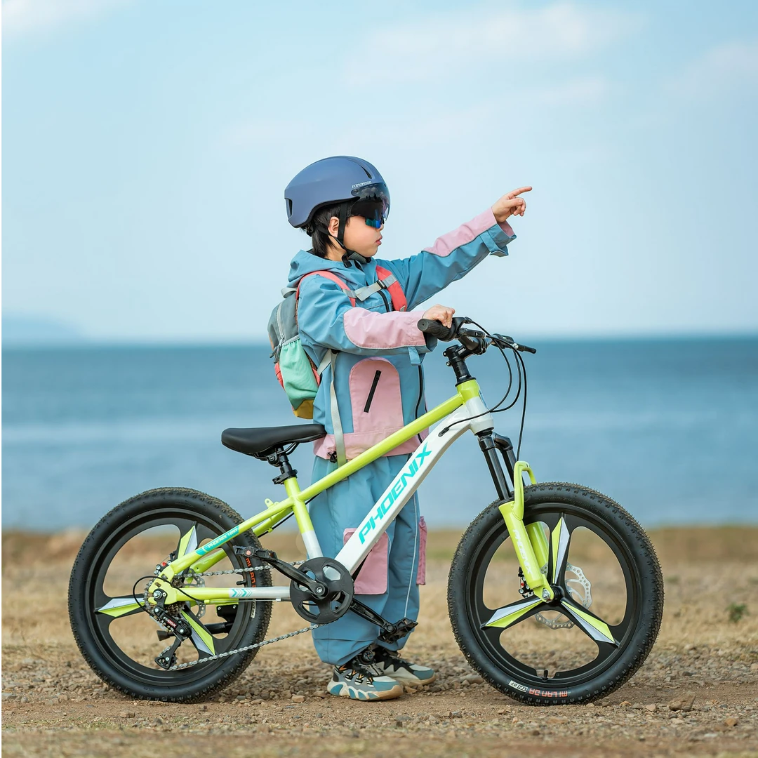 凤凰儿童自行车6-12-15岁女孩青少年中大童男孩山地变速学生单车