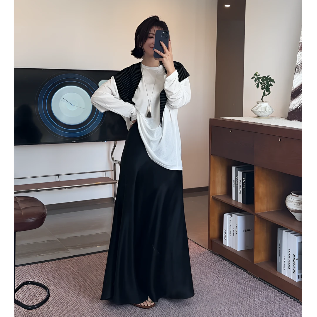 【轻衣】简约舒适 轻薄透气长袖T 25CX62541