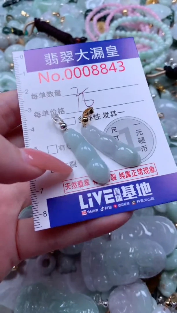 翡翠未镶嵌吊坠(不含链)8843