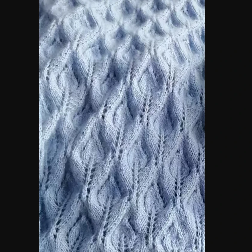 落叶花披肩编织视频教程