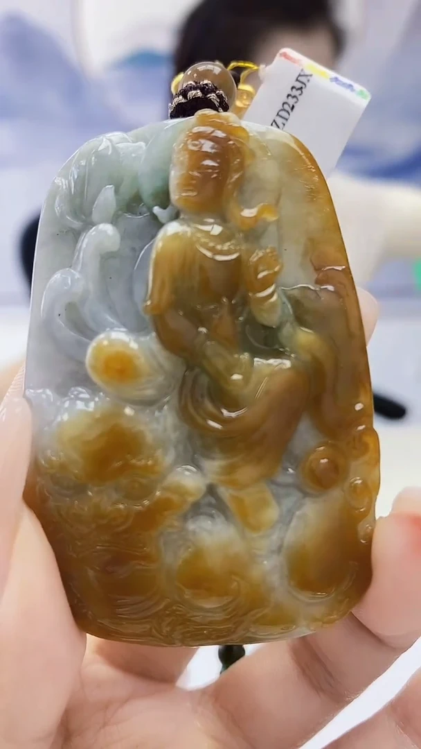 定制翡翠未镶嵌3099xx-毛货挂件118