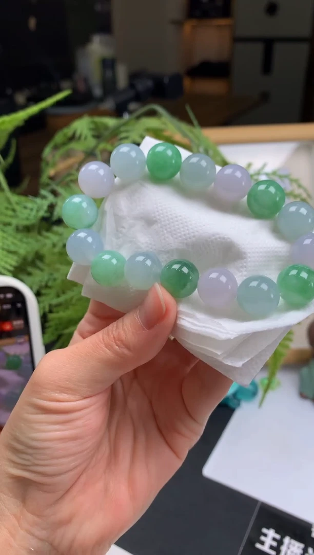 【闪购商品】定制翡翠未镶嵌珠串-86207