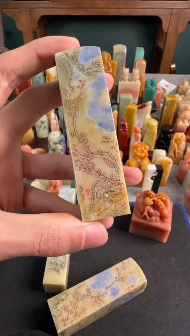 【闪购商品】青田石印石包四字0050