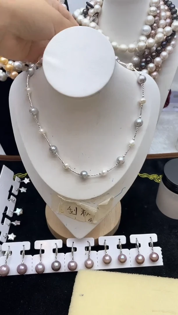 淡水珍珠钛钢颈饰14