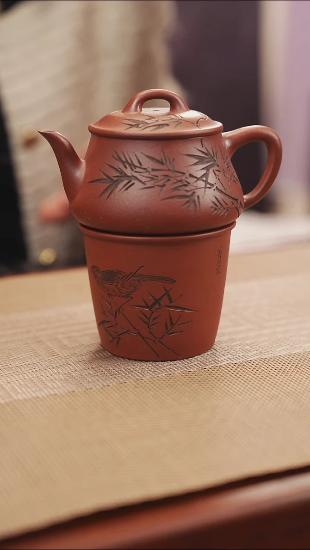 原矿底槽清湿竹紫砂壶38
