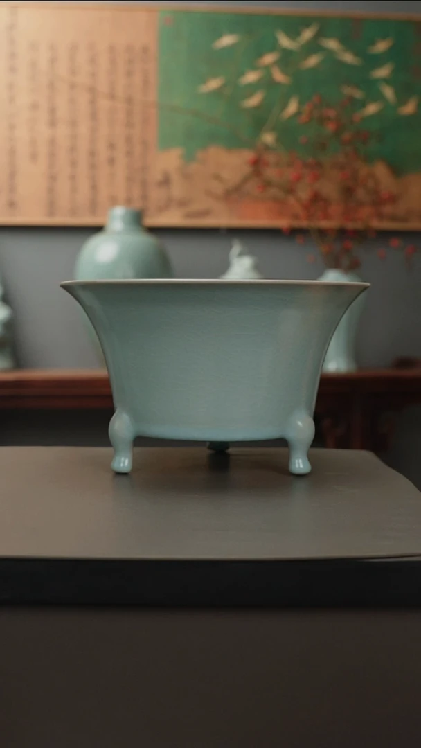 原产地原矿   三足炉