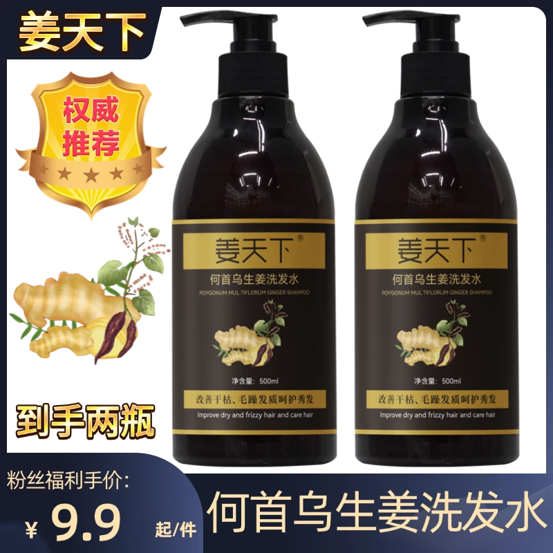 姜天下【拍一发二】姜天下何首乌生姜洗发水草本秀发养护滋养YN