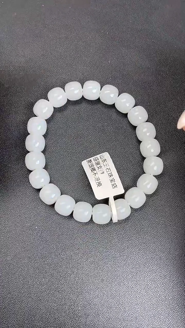 未镶嵌手串和田玉羊脂白玉老型珠手串10mm709025