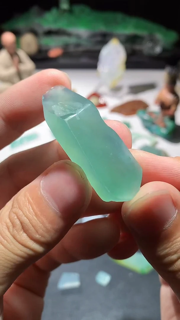 未镶嵌定制翡翠  48.5-16.4-10.0