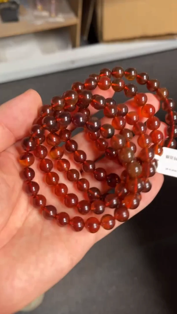 琥珀未镶嵌珠宝奇石/无优化/多样性发一件/紫罗兰/净8mm