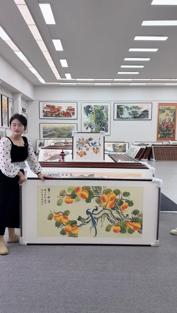 国画手绘  172*85   事事如意