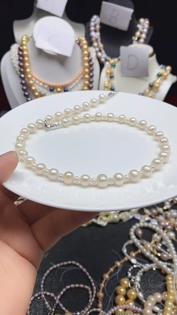 淡水珍珠未镶嵌颈饰多人