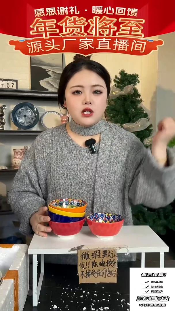 【闪购商品】瓷波西米亚米饭碗-5只装