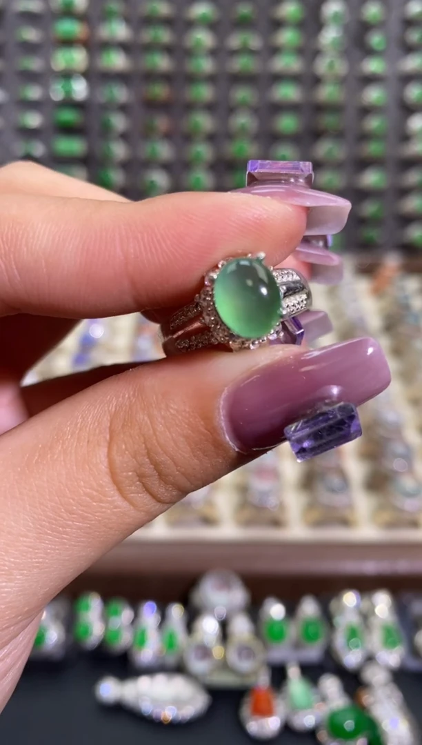 未镶嵌戒指翡翠天然缅甸A货翡翠未镶嵌 粉丝福利