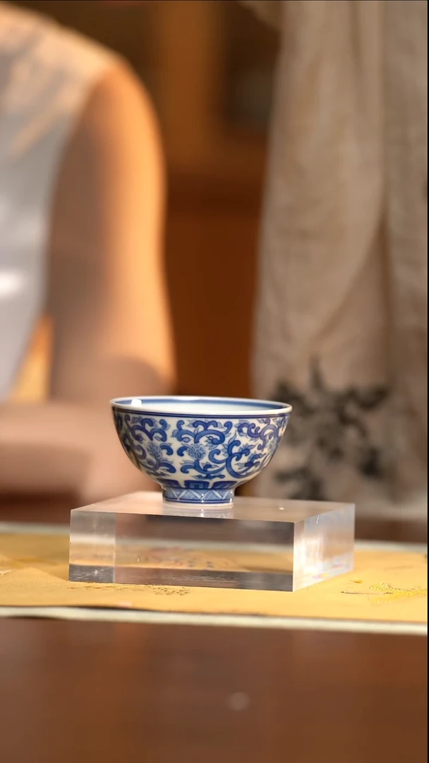 LXT预售15天先发茶巾满工缠枝花卉杯