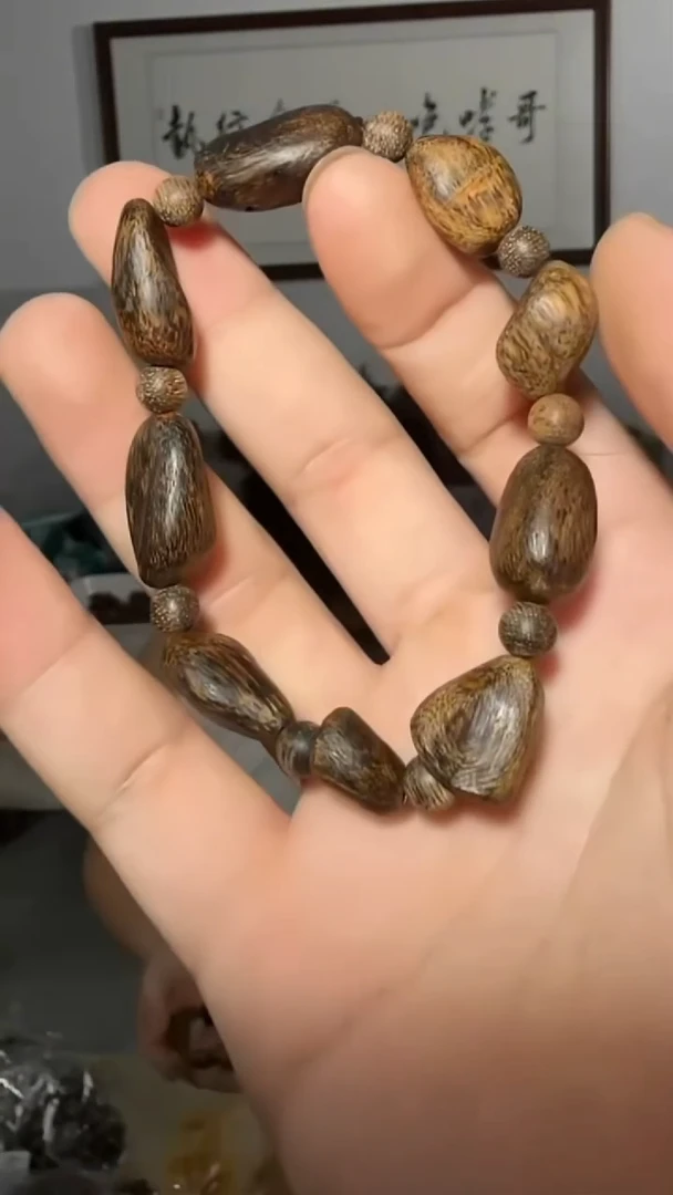 沉香手串62号沉水瘤疤13g多样性发一
