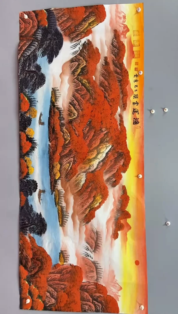 国画郑秀云老师小八尺鸿运当头