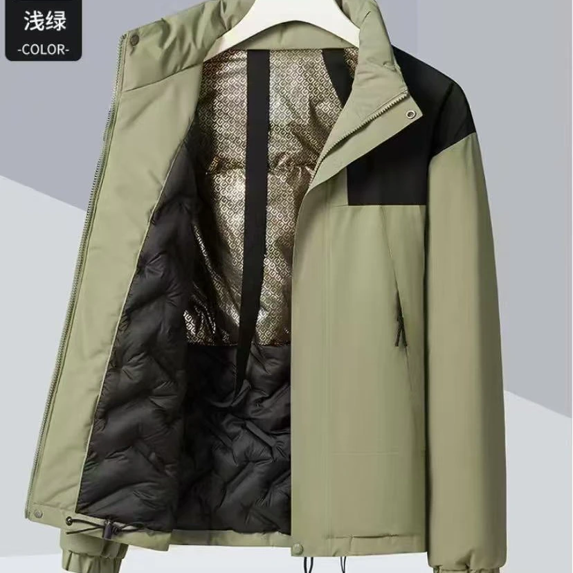 保暖男士加厚黑金棉服8586