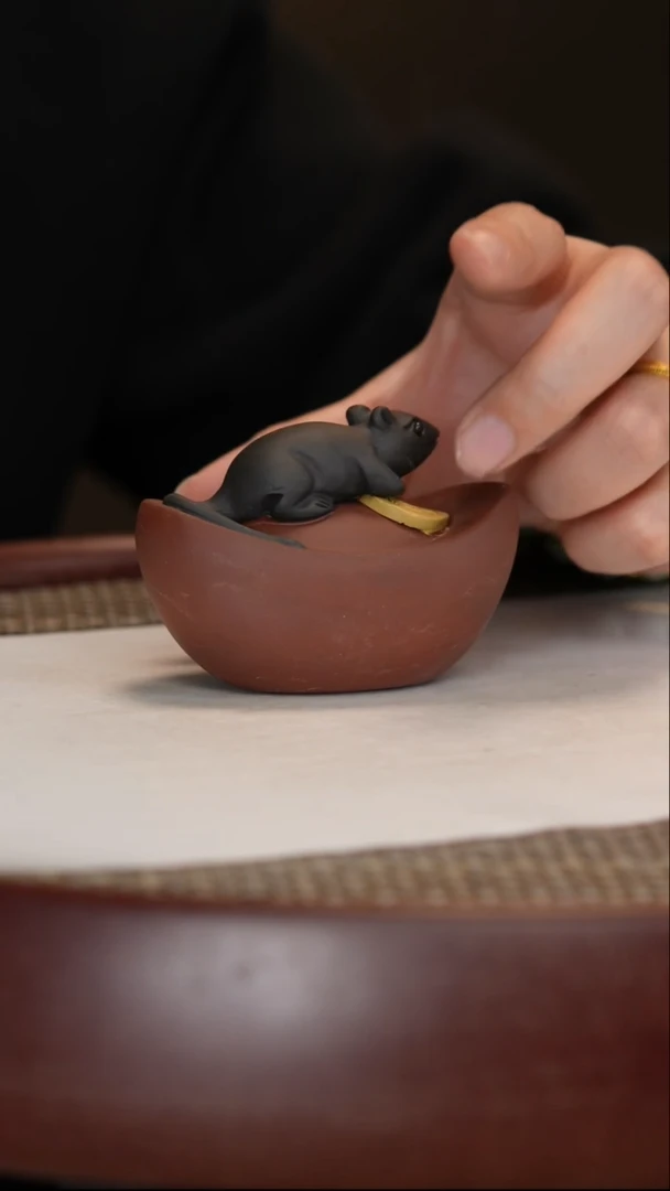 【闪购商品】紫砂茶壶玉米老鼠