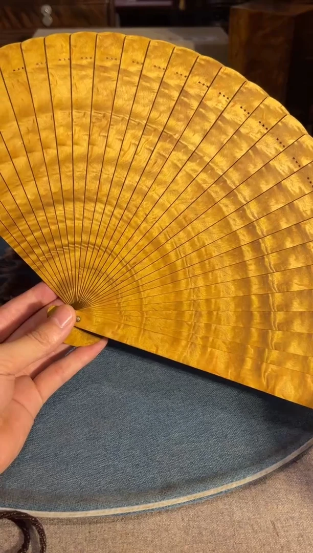 乌木类成套家具金丝楠扇子 8